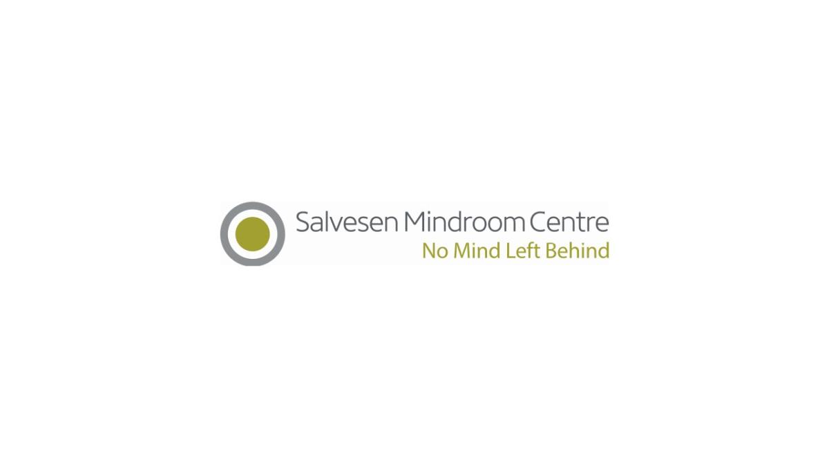 Logo for the Salvesen Mindroom Centre with slogan "no mind left behind".