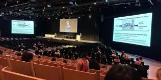 Photograph of LEANS presentation at INSAR conference