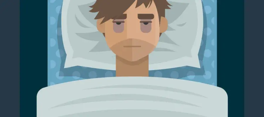 image of sleep deprived young person