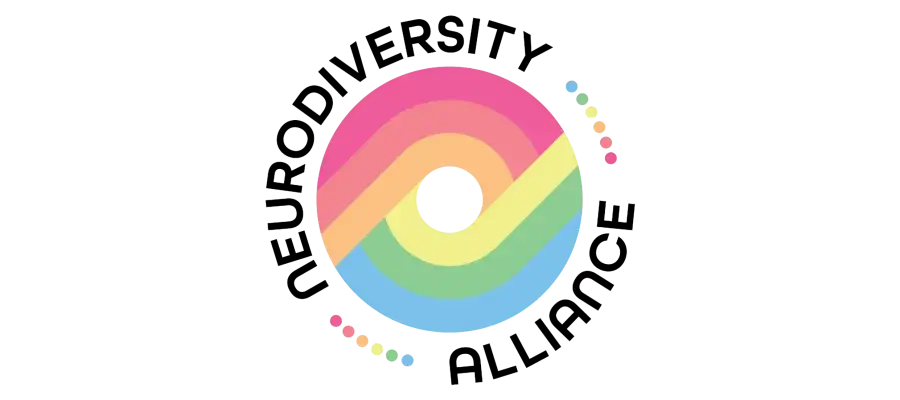 Neurodiversity Alliance logo of rainbow circle 