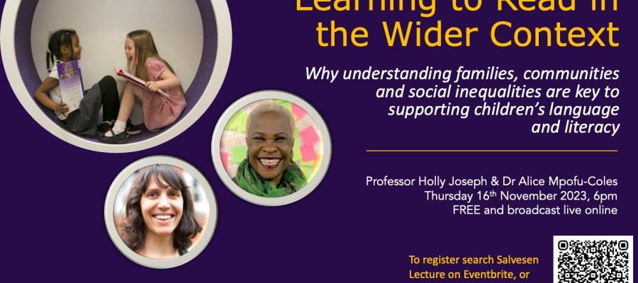 Invitation to Salvesen Lecture 2023 with Holly Joseph and Alice Mpofu-Coles