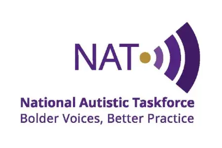 National Autistic Taskforce logo with slogan of Bolder Voices Better Practice