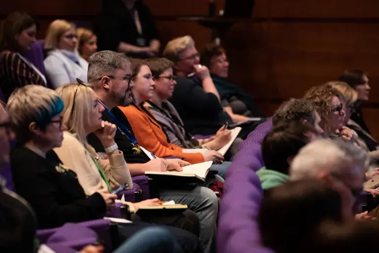Photo of seated audience members 